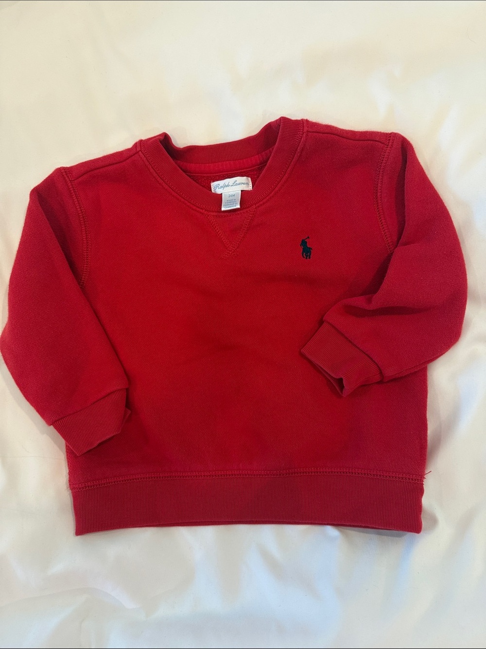 Ralph Lauren polo Red Kids Crewneck Sweatshirt